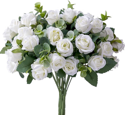 15 heads Artificial Silk Rose Flowers Bridal Bouquet for Home Wedding Floral Arrangement Garden Artificial Flowers DIYGift Decor