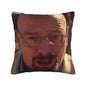 Saul Goodman Actor Square Pillow Case Breaking Bad Cushion Covers Customized Zippered Decorative Pillowcase for Sofa 40*40cm