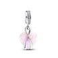 2025 Hot selling 925 Silver Pink Bird Moon Pendant Suitable for European Bracelets DIY Accessories Women's Charm Jewelry Gifts