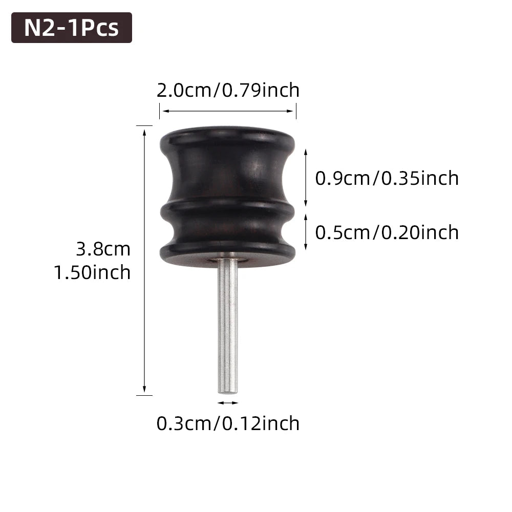 Leather Burnished Bits for Rotary Burnisher Tools PU Leather Burnishing Tool Tips for Clean Edges of DIY Leather Crafts Projects