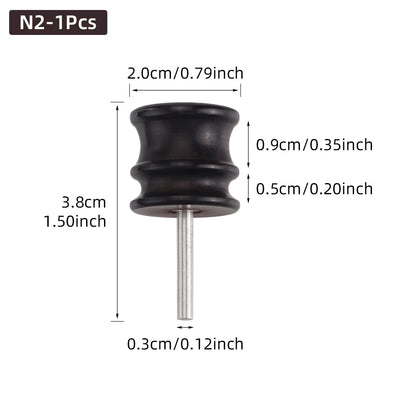 Leather Burnished Bits for Rotary Burnisher Tools PU Leather Burnishing Tool Tips for Clean Edges of DIY Leather Crafts Projects