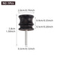 Leather Burnished Bits for Rotary Burnisher Tools PU Leather Burnishing Tool Tips for Clean Edges of DIY Leather Crafts Projects