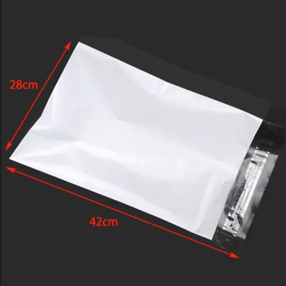 Lots White Self Adhesive Seal Courier Bags Express Mail Envelope Storage Mailing Plastic Packaging Pouch for Express Delivery