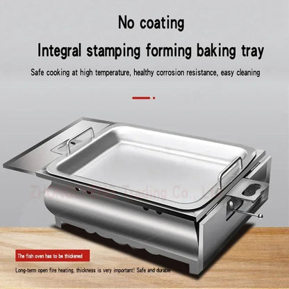 New Fish oven commercial and household thickened stainless steel paper wrapped fish pan