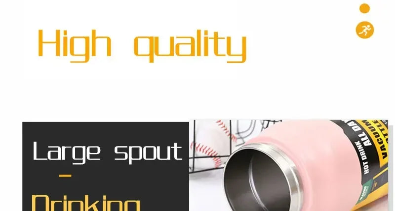1.5L Large Capacity Stainless Steel Thermos Bottle, Portable Vacuum Insulated Water Tumbler