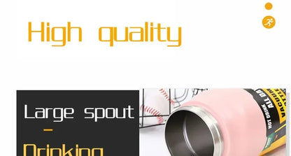 1.5L Large Capacity Stainless Steel Thermos Bottle, Portable Vacuum Insulated Water Tumbler