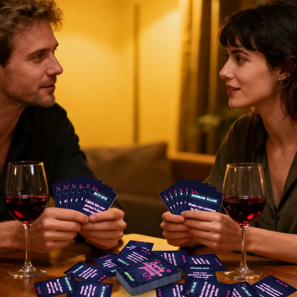50Pcs Couple Game Cards Interactive Funny Conversation Cards Adults Enhance Relationship Entertainment Card Game Gift
