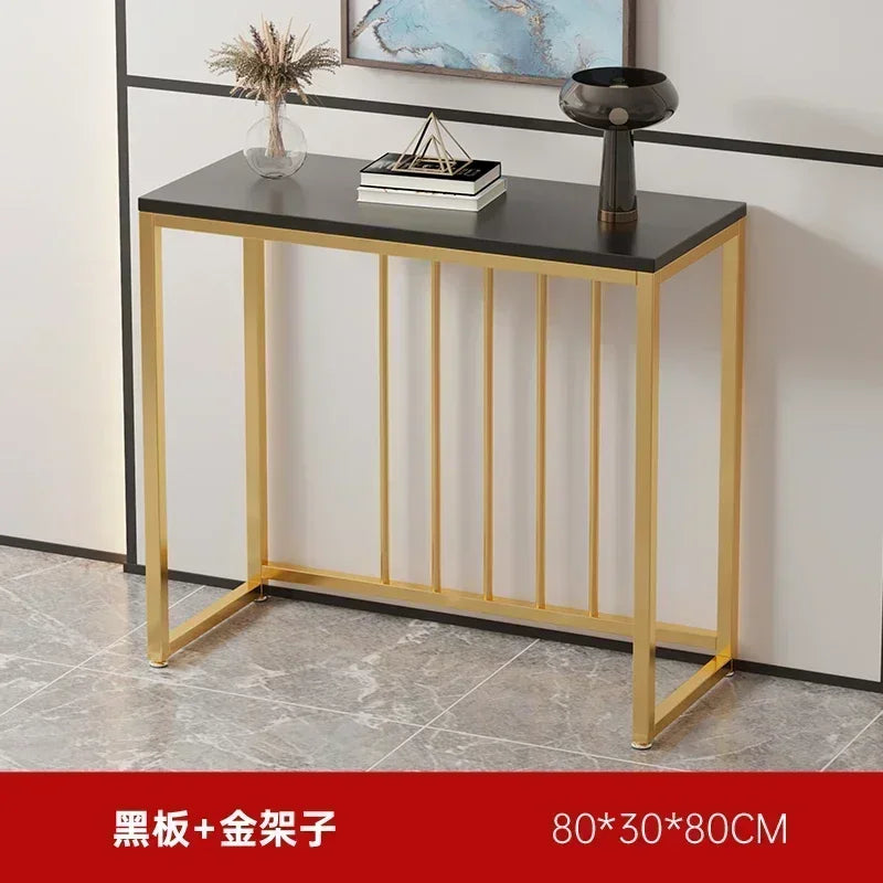 Modern Home Console Table High-looking and Light Luxury Storage Display Shelf Narrow Table for Hallway Entryway Living Room