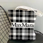 M-Max MaraS Brand Storage Bags Canvas Tote Bag Double-Sided Print Lightweight Shoulder Shopping Handbag for Daily Use