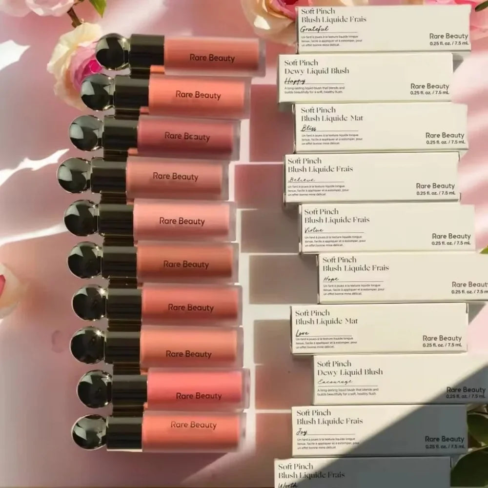 Rare Beauty Lipstick Liquid Blush Highlight Liquid Highlighter Lip Gloss Lasting Waterproof Moisturizing Plumping Makeup Product