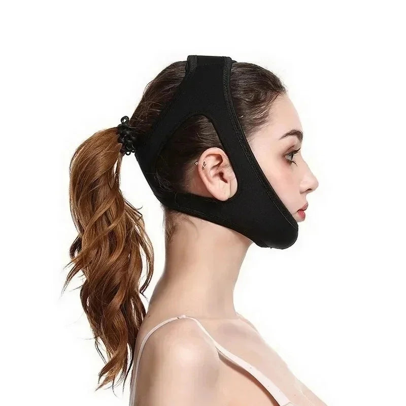 1-4pcs Triangular Chin Strap Anti Snoring Belt Mouth Guard Gifts for Women Men Better Breath Health Snore Stop Bandage Sleep Aid
