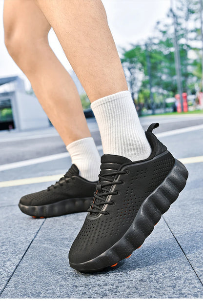 ClaWave Men Women Running Shoes Massage Particles Supercritical Cushioning Breathable Knit Sports Sneakers Non-slip Walking Shoe