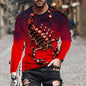 Scorpion 3D Print Long Sleeve Round-Neck Fashion Animal Pattern Men's T-Shirts Streetwear Pullovers Tops Loose Casual Man Tees