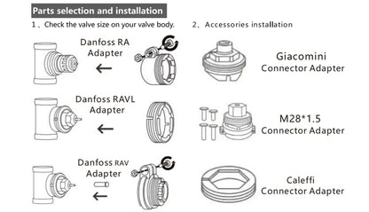 Tuya Zigbee Thermostatic Valve Radiator Zigbee Thermostat Smart Thermostatic Radiator Valve Head Temperature Controller Alexa