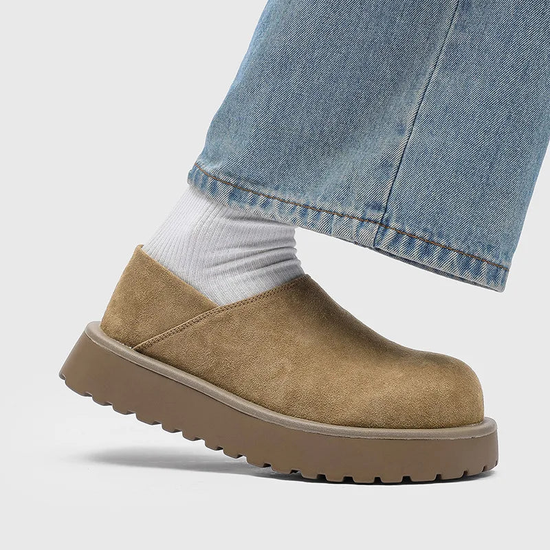 DIMANYU Men's Loafers Slip On Thick Platform Casual Shoes Men Non-slip Comfortable Moccasins Streetwear Footwear Men