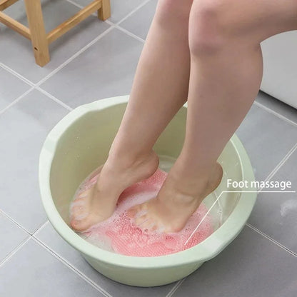 1-6Pcs Exfoliating Foot Brush And Back Scrubber Anti-Slip Suction Cup - Deep Cleansing And Exfoliating Tool For Body Dirt