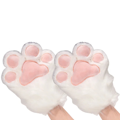 Fursuit Paw Gloves Boots Giant Wearable Wing Accessories Plush Toys Furry Cosplay Cat Bear Shoes Cute Fluffy Animal Manga Party