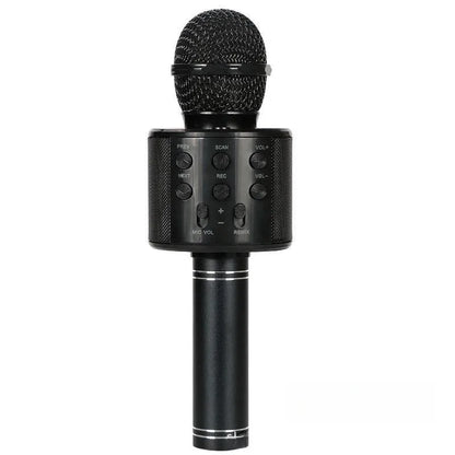 Wireless Bluetooth Karaoke Microphone for Kids, 5-in-1 Portable Handheld Karaoke Mic Speaker Player Recorder with  FM Radio