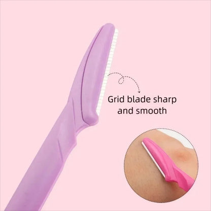 3pcs Eyebrow Trimmer Makeup Tools Safe Eye Brow Razor Face Body Hair Removal Shaver Blades Woman Eyelash Eyebrows Shaping Knife