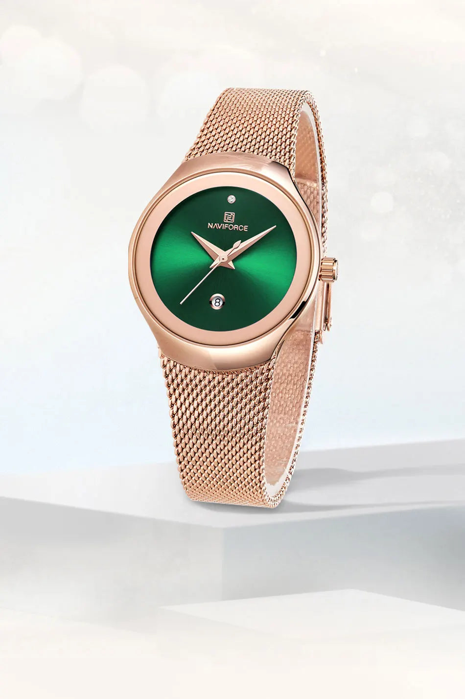 NAVIFORCE Women Watches Fashion Rose Gold Ultra Thin Ladies Watch Luxury Waterproof Quartz WristWatch Woman Relogio Feminino