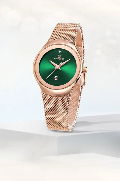 NAVIFORCE Women Watches Fashion Rose Gold Ultra Thin Ladies Watch Luxury Waterproof Quartz WristWatch Woman Relogio Feminino