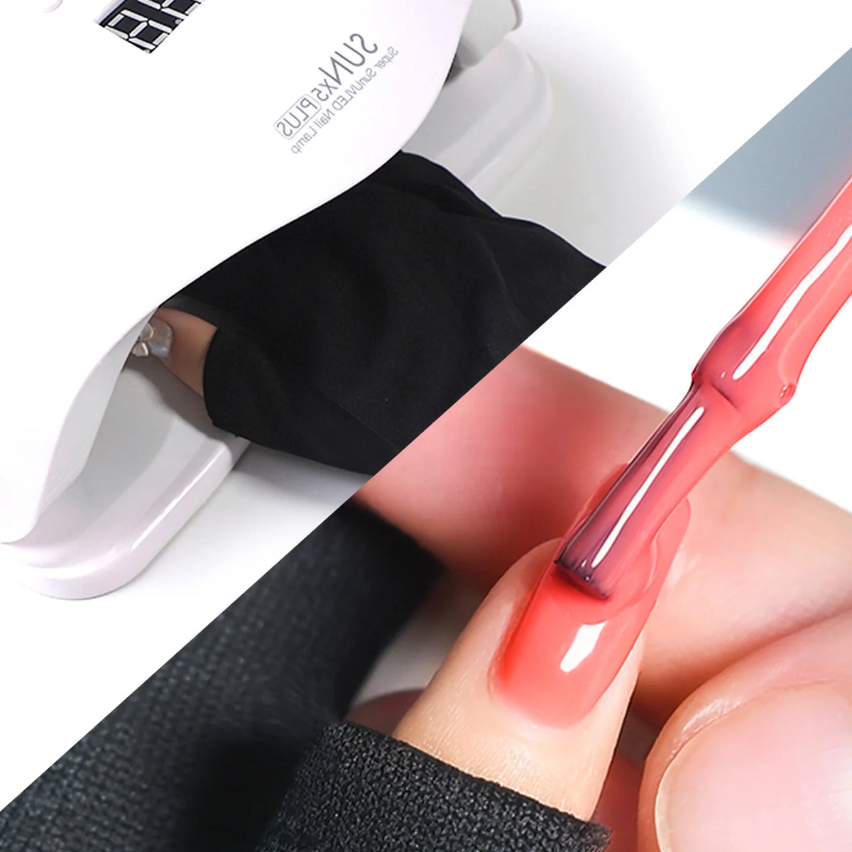 Professional Anti-UV Gel Gloves for Manicures - Stretchy Fingerless Protection for Nail Art Home And Outdoor Use