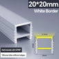 1M-10M LED Neon Rope Tube Soft Silicone Diffuser Channel Black/White Flexible Ribbon Strip Light for Recessed Channel