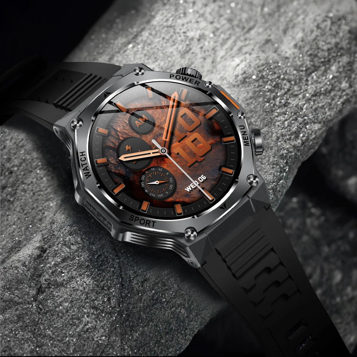 LIGE Nowy Smartwatch Męski 800 mAh Ultra Długa Żywotność Baterii Wodoodporny Zegarek Sportowy Outdoor Połączenia Bluetooth Wojskowy Smartwatch 2025