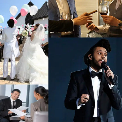 Solid Color Slim Fit Men's Tuxedo 3-Piece Set Fashion Business Wedding Suit with Shawl Lapel Blazer Vest Pants for Groom Party