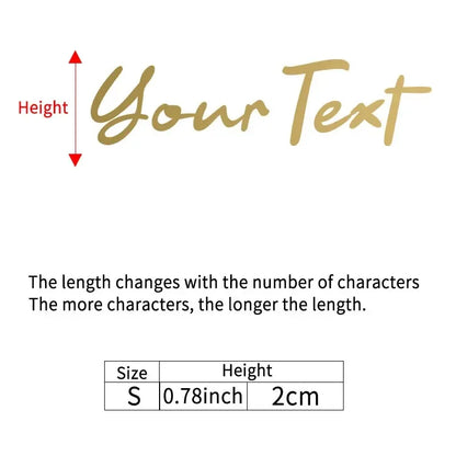 1PC Handwritten Style Custom Bicycle Stickers Frame Personalized Waterproof DIY Motorcycle Helmet MTB Bike Top Tube Vinyl Decals