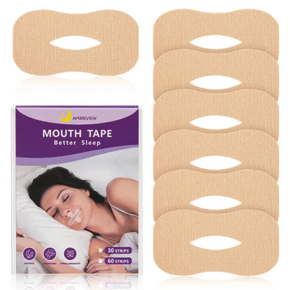 10/30Pcs Anti-Snoring Stickers Night Sleep Children Adult Lip Nose Breathing Improving Patch Mouth Correction Orthosis Tape