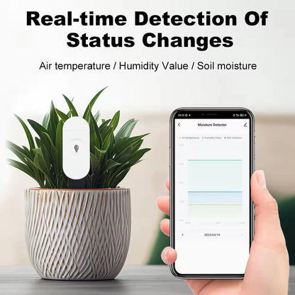 Zigbee Soil Tester Moisture Sensor Meter Tuya Temperature Humidity Moisture Detector For Plants Smart Home Automation Irrigation