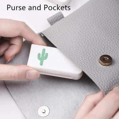 2Pcs 7 Days Pill Storage Box Mini Travel Portable Medicines Dispenser Box Multifunction Plastic Seven Compartment Sealer Box