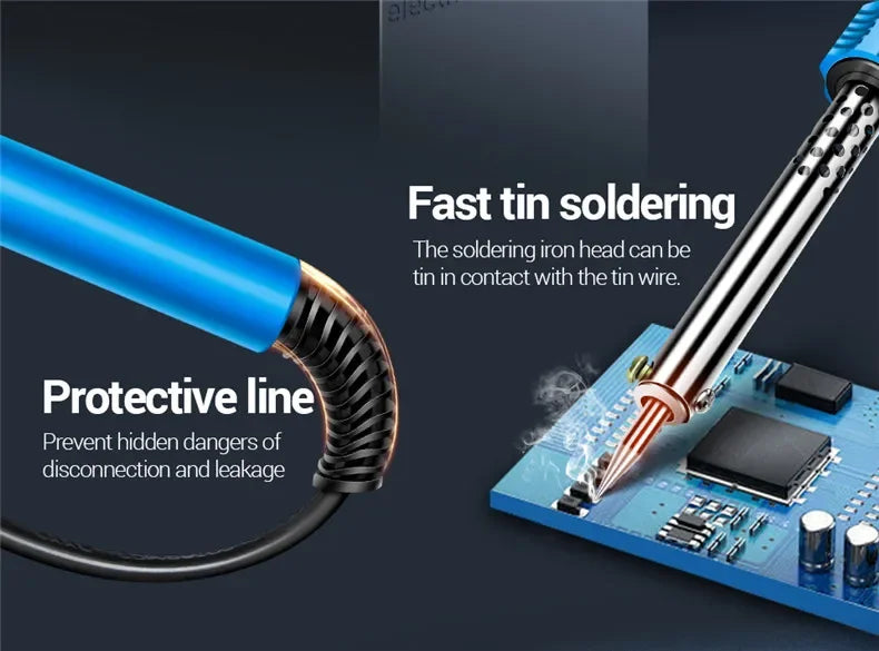 ANENG SL402 Electric Soldering Irons 220/110V Welding Repair Mica Heating Core 30/40/60W Temperature Adjustable Solder Tip Tools