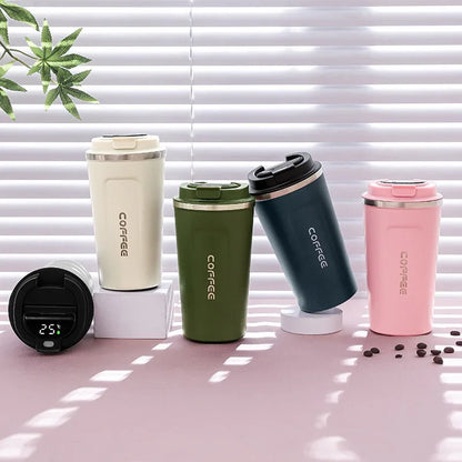 510ML Intelligent LED Temperature Display Stainless Steel Coffee Cup Temperature Measure Insulation Outdoor Car Portable Cup