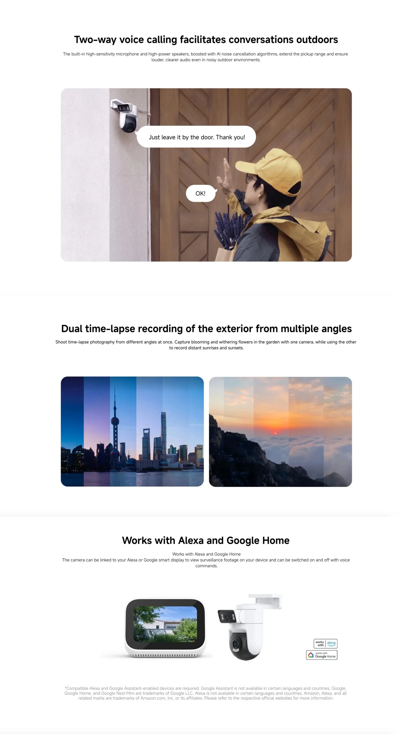 Xiaomi Outdoor CW500 Dual Camera Version IP66 Security Protection CCTV AI Detection Full-Color Night Vision Smart Home Mi home