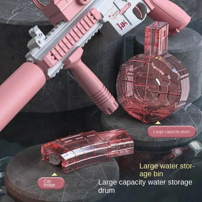 Water Gun Electric M416 Pistol Shooting Lighting Toy Gun Full Automatic Summer Pool Beach Toy For Kids Children Boys Girls Adult