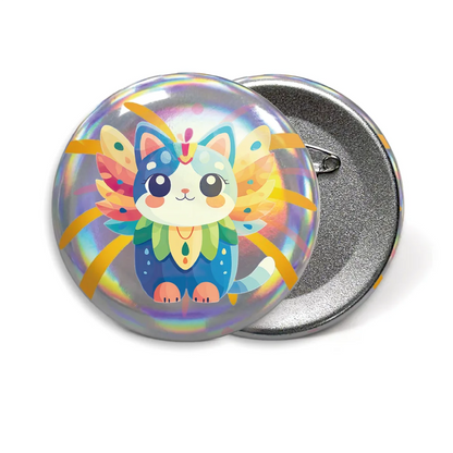 Personalized Round Badges Brooches Custom Photo Handwriting Diy Text or Graphic Pins Accessory Gifts for Kids