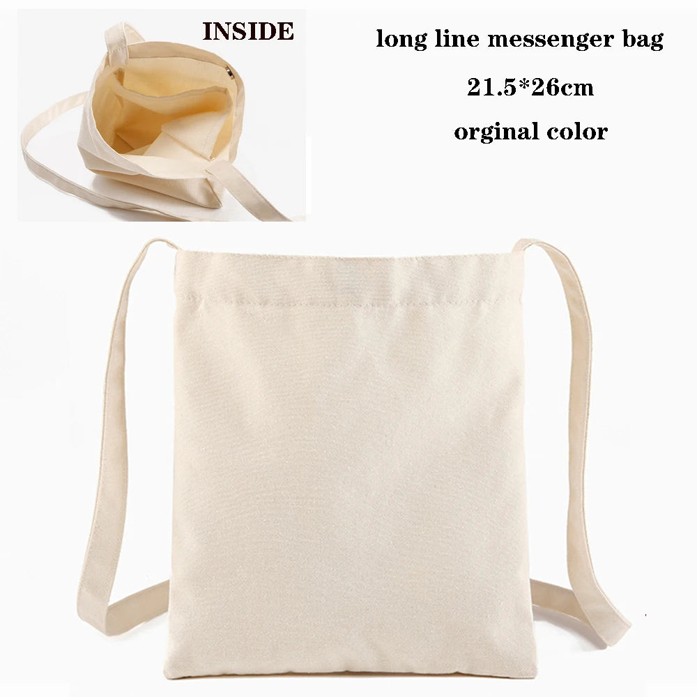 Canvas Cotton bag grocery handbag Foldable Fabric tote bag portable Storage organizer Shopping bag for woman Cloth organizer bag