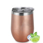 Stainless Steel Wine Tumblers, 12Oz Insulated Wine Tumbler, Stainless Steel Stemless Wine Cups with Lids for Coffee, Wine