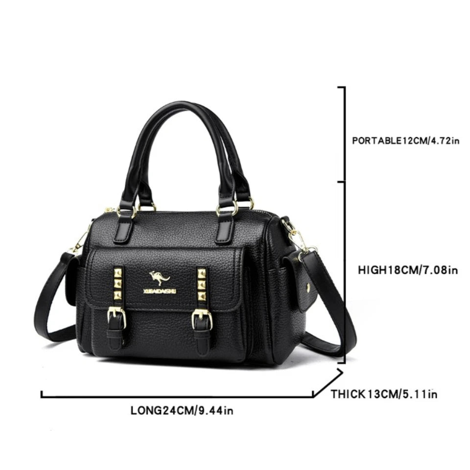 Luxury Designer Soft Leather Shoulder Crossbody Messenger Bags for Women 2026 High Quality Casual Ladies Purses and Handbags