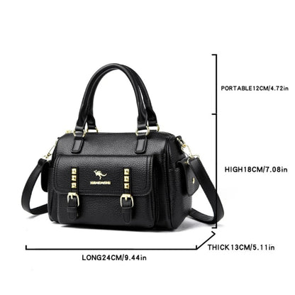 Luxury Designer Soft Leather Shoulder Crossbody Messenger Bags for Women 2026 High Quality Casual Ladies Purses and Handbags