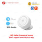 Zigbee 24G Mmwave Radar Presence Sensor Optional Temperature Humidity Brightness Motion Detector Work With Zigbee2mqtt TUYA Hub