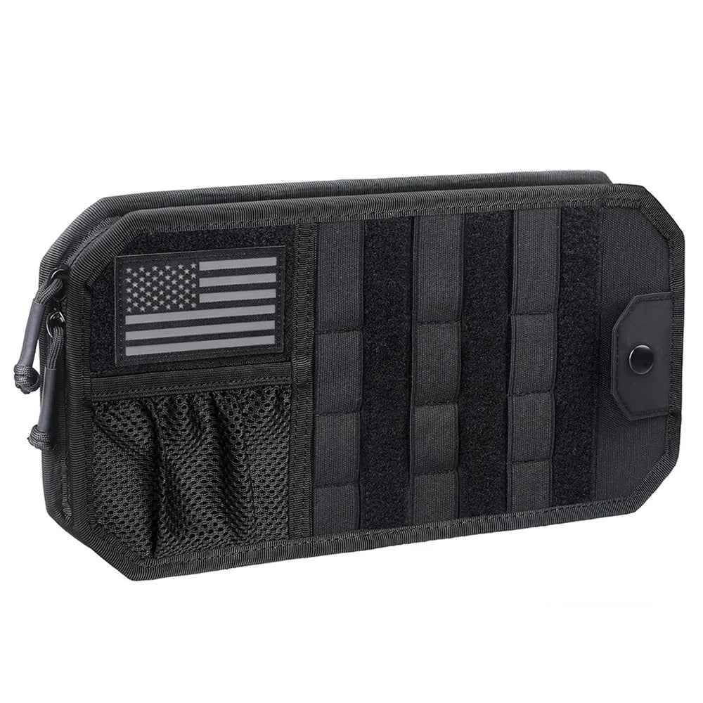 Car Sun Visor Organizer Universal Car Sunshade Storage Clip for Car Accessories Storage Holder Molle Hunting Gears Bag