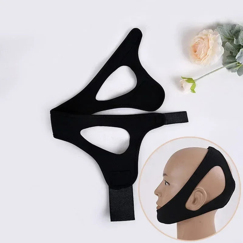 1-4pcs Triangular Chin Strap Anti Snoring Belt Mouth Guard Gifts for Women Men Better Breath Health Snore Stop Bandage Sleep Aid