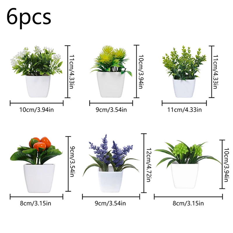 1SET Simulation Plant Potted Plant, Suitable For Commercial Office Counter, Living Room, Study, Courtyard, Home Decoration