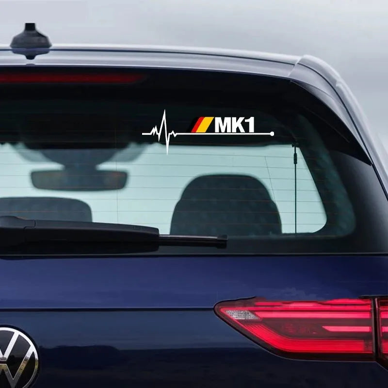 1 Pcs Reflective Body Vinyl German Flag Style Car Window Stickers, For Volkswagen VW, Golf MK1 MK2 MK3 MK4 MK5 MK6 MK7 MK8  Pers