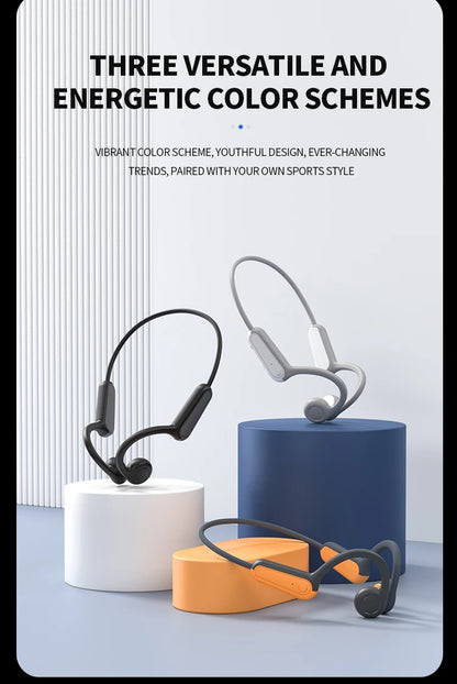 Słuchawki B8 z prawdziwym przewodnictwem kostnym Bluetooth 5.3 Sportowe słuchawki bezprzewodowe z zaczepem na ucho Wodoodporne IPX5 do biegania i jazdy samochodem