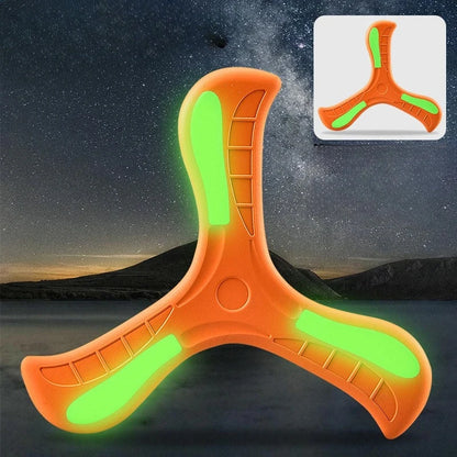 EVA 360 Degrees Returning Spinner Three-leaf Luminous Boomerang Summer Outdoor Sports Game Parent-Child Safe Competitive Toy