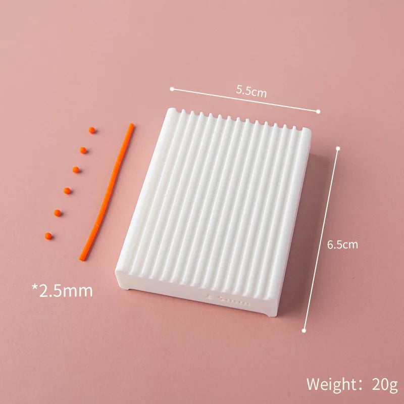 2-in-1 Rubbing Strip Soft Ball Mold Pottery Hand Rolling Shaping Maker for Clay Bead DIY Jewelry Earring Handmade Craft Supplies